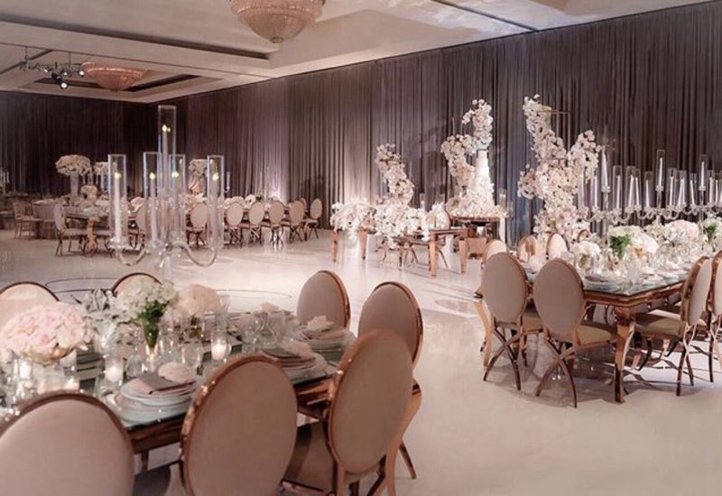 Біла підлога на весілля